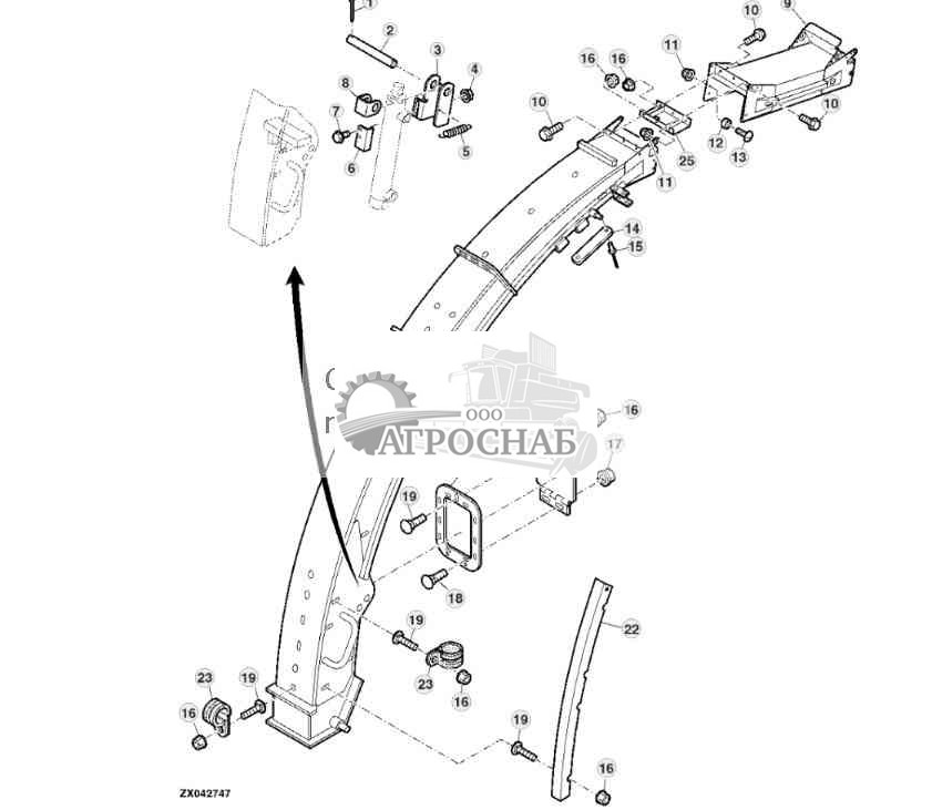 DISCHARGE SPOUT (HIGH ARC) 